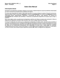 Motores ISF2.8 CM2220 E; ISF2. [...]
Sobre Este Manual
Seção i - Introdução
Página i-1
Sobre Este Manual
Informações Gerais
E
