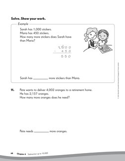 68     
   Chap
ter 4
  Su
btraction up to 10,000
© 2009 Marshall Cavendish International (Singapore) Private Limited
Example