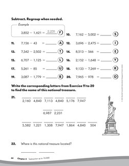 66     
   Chap
ter 4
  Su
btraction up to 10,000
© 2009 Marshall Cavendish International (Singapore) Private Limited
Subtrac