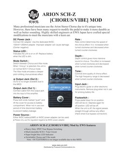 Arion SCH-Z Chorus/Vibe Mod Overview | PDF | Switch | Sound