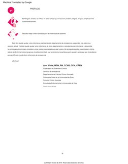 vi
PREFACIO
(c)  Wolters  Kluwer  de  2015.  Reservados  todos  los  derechos.
Departamento  de  Práctica  Clínica  Avanzada