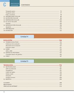 TEMAS DE BIOLOGÍA 
CONTEMPORÁNEA
CONTENIDO
C
Unidad 4
 
EVOLUCIÓN ...........................................................
