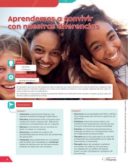 Aprendemos a convivir 
con nuestras diferencias
Unidad I
•	 Interpreta proposiciones lógicas y las 
expresa mediante lenguaje