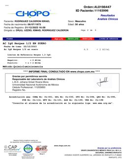 Paciente:
Sexo:
Fecha de Registro:
Dirigido a:
Masculino
21/12/2023 16:58
DR(A). UZZIEL ISMAEL RODRIGUEZ CALDERON
años
AL0198