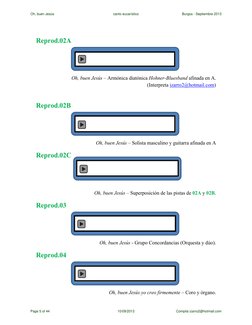 Reprod.02A 
 
 
Oh, buen Jesús – Armónica diatónica Hohner-Bluesband afinada en A. 
(Interpreta izarro2@hotmail.com) (mai