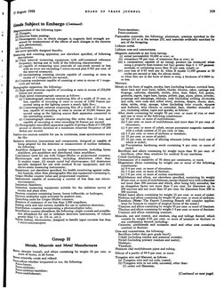 IS August 1958
BOARD
OF
TRADB
JOURNAL
319.
(;oods Subject to Embargo (COfttimud)
Magnetometers of the following types:
(a) Fl