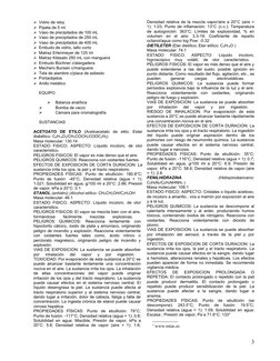 Vidrio de reloj
Pipeta de 5 ml
Vaso de precipitados de 100 mL
Vaso de precipitados de 250 mL
Vaso de precipitados de 400