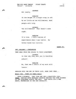 Pilot Script - Big Bang Theory | PDF | Television Series | American ...