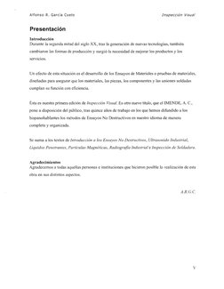 Alfonso R. García Cueto 
Inspección Visual 
Presentación 
Introducción 
Durante la segunda mitad del siglo XX, tras la genera