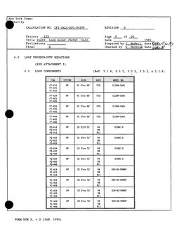 New York Power 
CALCULATION NO. IP3-CALC-RPC-00298 
Project 
IP3 
Title Instr. Loop Accur./Setpt. Calc.  
reliminary 
Final