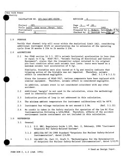 New York Power 
khority 
CALCULATION NO. IP3-CALC-RPC-00298 
REVISION 
0 
Project 
IP3 
Page 3 
of 20 
Title Instr. Loop Accu