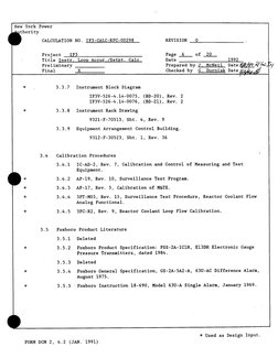 New York Power 
thority CALCULATION NO. IP3-CALC-RPC-00298 
REVISION 
0 
Project 
IP3 
Page 6 
of 20 
Title Instr. Loop Accur