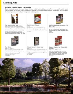 See The Videos...Read The Books
Create your dream layout, diorama or display with easy and fail-safe modeling systems. There