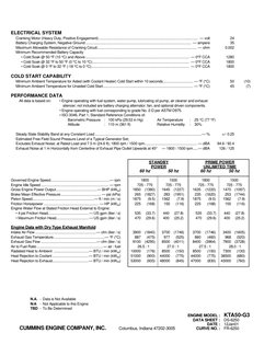 Cummins KTA50-G3 Engine Performance Data | PDF | Diesel Engine | Engines