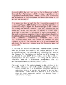 Hence, the DBP did not even have to file its Comment on Go's
Request
for
Admission,
which
merely
reproduced
the
allegations i