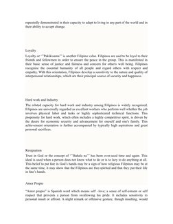 Core Filipino Values Explained | PDF | Family | Philippines