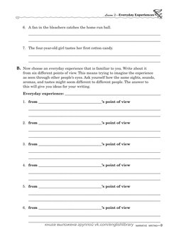 Lesson 2—Everyday Experiences
NARRATIVE WRITING—9
6. A fan in the bleachers catches the home run ball.
______________________