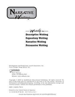 Development and Production: Laurel Associates, Inc.
Cover Design: Image Quest, Inc.
Three Watson
Irvine, CA 92618-2767
Websit