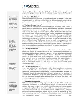 17 Indisputable Laws of Teamwork - Getabstract PDF | PDF | Mount ...