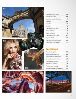 Lens buyer’s guide: Fujifilm 
62
Hasselblad X1D-50c 
64
Lens buyer’s guide: Hasselblad 
67 
Leica M-D 
68
Leica TL2 
70
Leica