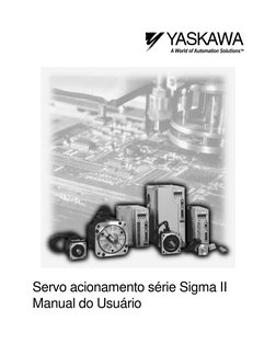Servo acionamento série Sigma II
Manual do Usuário
