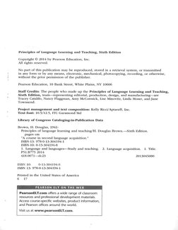 Principles of Language Learning and Teaching PDF | PDF