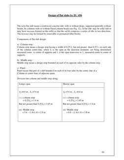 Flat Slab Design Using IS Code Method | PDF | Beam (Structure) | Column