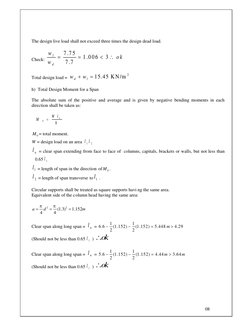 Flat Slab Design Using IS Code Method | PDF | Beam (Structure) | Column
