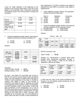 Lucas  Co.  Adds  materials  in  the  beginning  of  the
process in the Forming Dept which is the first of two
stages of its