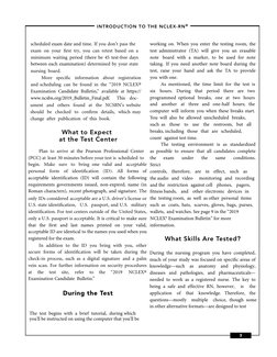 –
–
INTRODUCTION TO THE NCLEX-RN® ­­
scheduled exam date and time. If you don’t pass the 
exam on your frst try, you can re