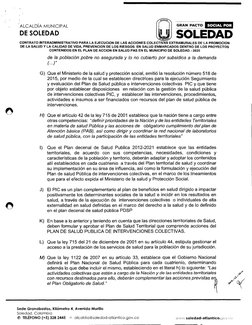 GRAN PACTO 
SOCIAL POR 
SOLEDAD 
ALCALDIA MUNICIPAL 
DE SOLEDAD 
CONTRATO NTERADMINISTRATIVO PARA LA EJECUCION DE LAS ACCIONE