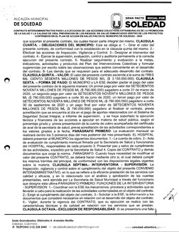 GRAN PACTO 
SOCIAL POR 
SOLEDAD 
• 
ALCALDIA MUNICIPAL 
DE SOLEDAD 
CONTRATO INTERADMINISTRATIVO PARA LA EJECUCION DE LAS ACC