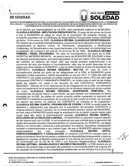 GRAN PACTO 
SOCIAL POP 
SOLEDAD 
ALCALDIA MUNICIPAL 
DE SOLEDAD 
CONTRATO INTERADMINISTRATIVO PARA LA EJECUCION DE LAS ACCION