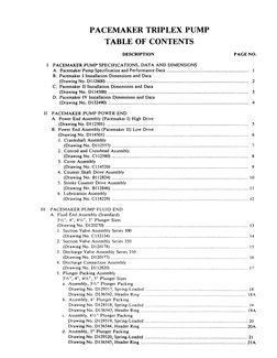 Pacemaker I and Ii Triplex Pump: Standard Parts Catalog | PDF