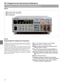 Advantest R6144 Voltage/Current Generator | PDF | Electric