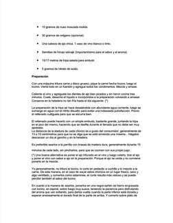  
•
1+ gramos de nuez moscada molida.
1+ gramos de nuez moscada molida.
•
-+ gramos de or"gano opcional/.
-+ gramos de or"ga