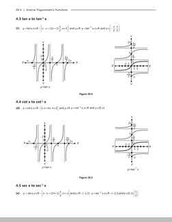 20.4  |  Inverse Trigonometric Functions
4.3 tan x to tan-1 x
(c)	
y
tanx,x R
x : x
(2
1)
,n Z
and y R
2


π
=
∈−
=
π +
∈
∈