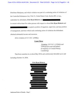 Distribute Marijuana, and which violation was part of a continuing series of violations of
the Controlled Substances Act, Tit