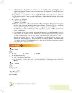 Class 8 Computer Answer Key PDF | PDF | Malware | Virtual Reality