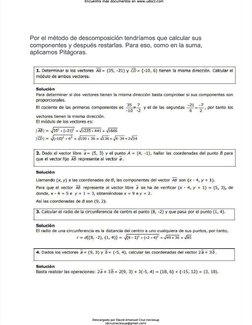 Ejercicios Resueltos: Suma y Resta de Vectores | PDF | Vector ...