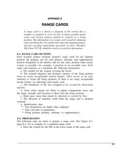Range Card Guide Military Range Card Preparation Guide | PDF | Armed Conflict