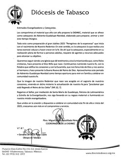  ,... 
l
C
deTab co 
Estimados Evangelizadores y Catequistas. 
Les compartimos el material que año con año propone la DIDINE