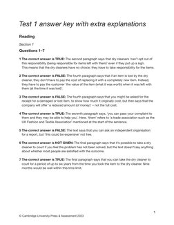 IELTS 18 Test 1 Reading Answers | PDF | International English Language ...