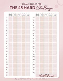 45 Hard Challenge | PDF | Fat | Fasting