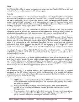 P.Ravi Theja,Asst.Professor,GIST,Nellore       Email:raviteja.pannem@gmail.com 
Page 7 
 
Usage 
 
As of October 2011, IIS is