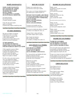 Parroquia La Resurrección del Señor 
M-2 
MARÍA MAGDALENA 
 
MARÍA, MARÍA MAGDALENA 
QUE VIVIENDO MIL AMORES 
NO CONOCISTE EL