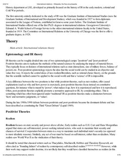 4/22/12
International relations - Wikipedia, the free encyclopedia
4/16
en.wikipedia.org/wiki/International_relations
History