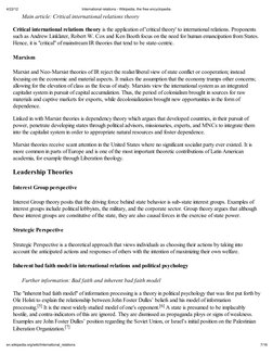 4/22/12
International relations - Wikipedia, the free encyclopedia
7/16
en.wikipedia.org/wiki/International_relations
Main ar