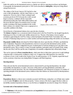 4/22/12
International relations - Wikipedia, the free encyclopedia
9/16
en.wikipedia.org/wiki/International_relations
Empires