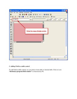 Steps to Create Table Control in ABAP | PDF | Computers